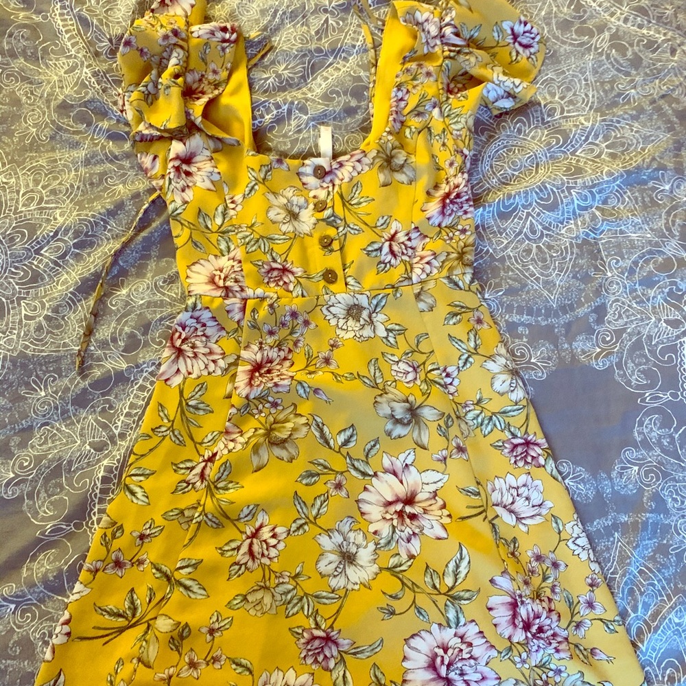 Yellow Flower Dress